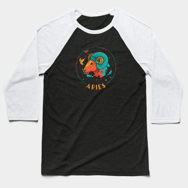 Aries Baseball T-Shirt by Polynesian Vibes